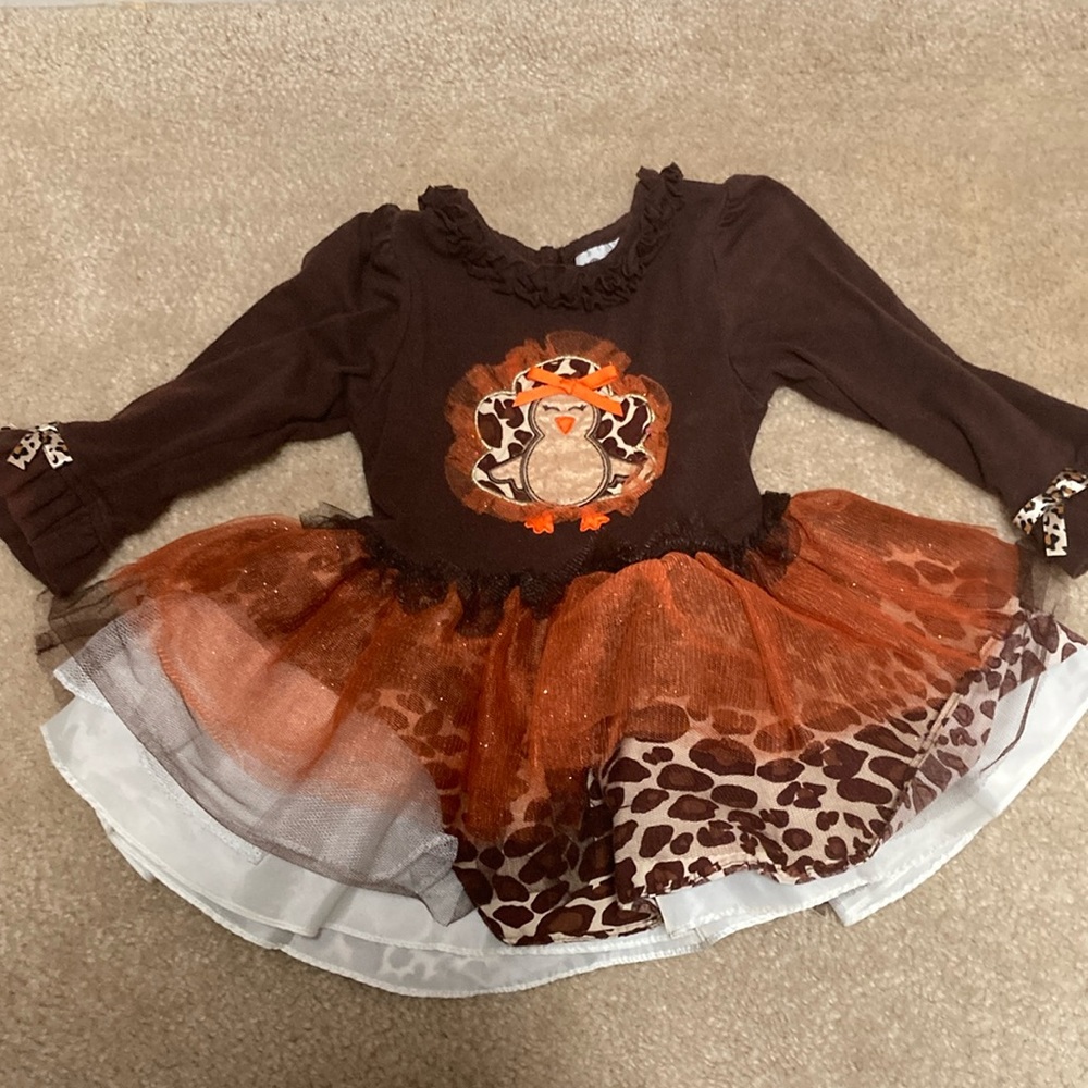 RARE, TOO! Thanksgiving Turkey Tutu Dress